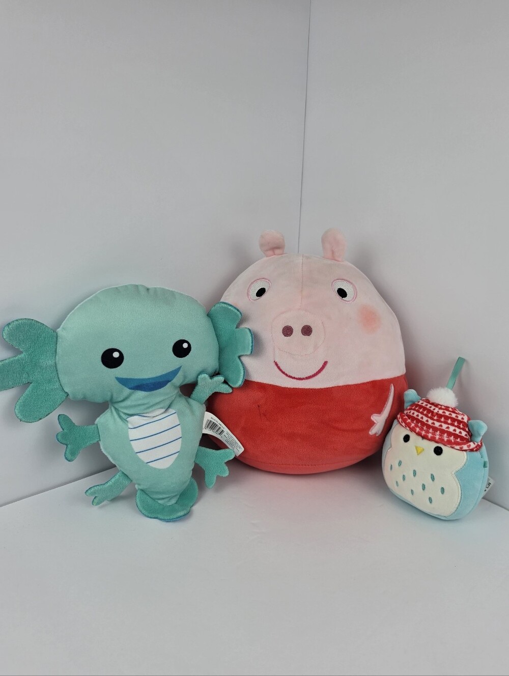 Peppa Pig Plush Bundle Axolotl Owl Stuffed Toys Set